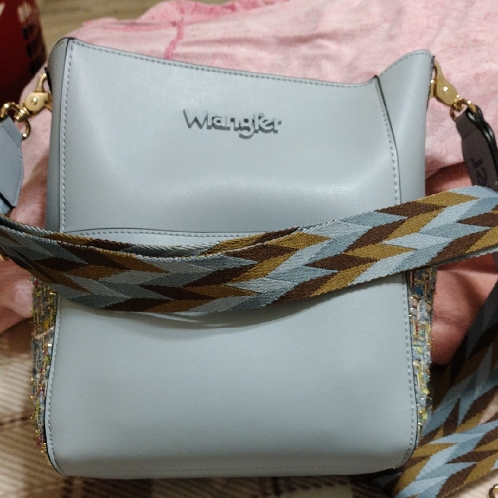 Wrangler Blue Crossbody Bag with Stylish Strap